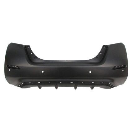 Bumper Cover Rear w/Parking Sensors Primed CAPA for Nissan LEAF 2020–2024