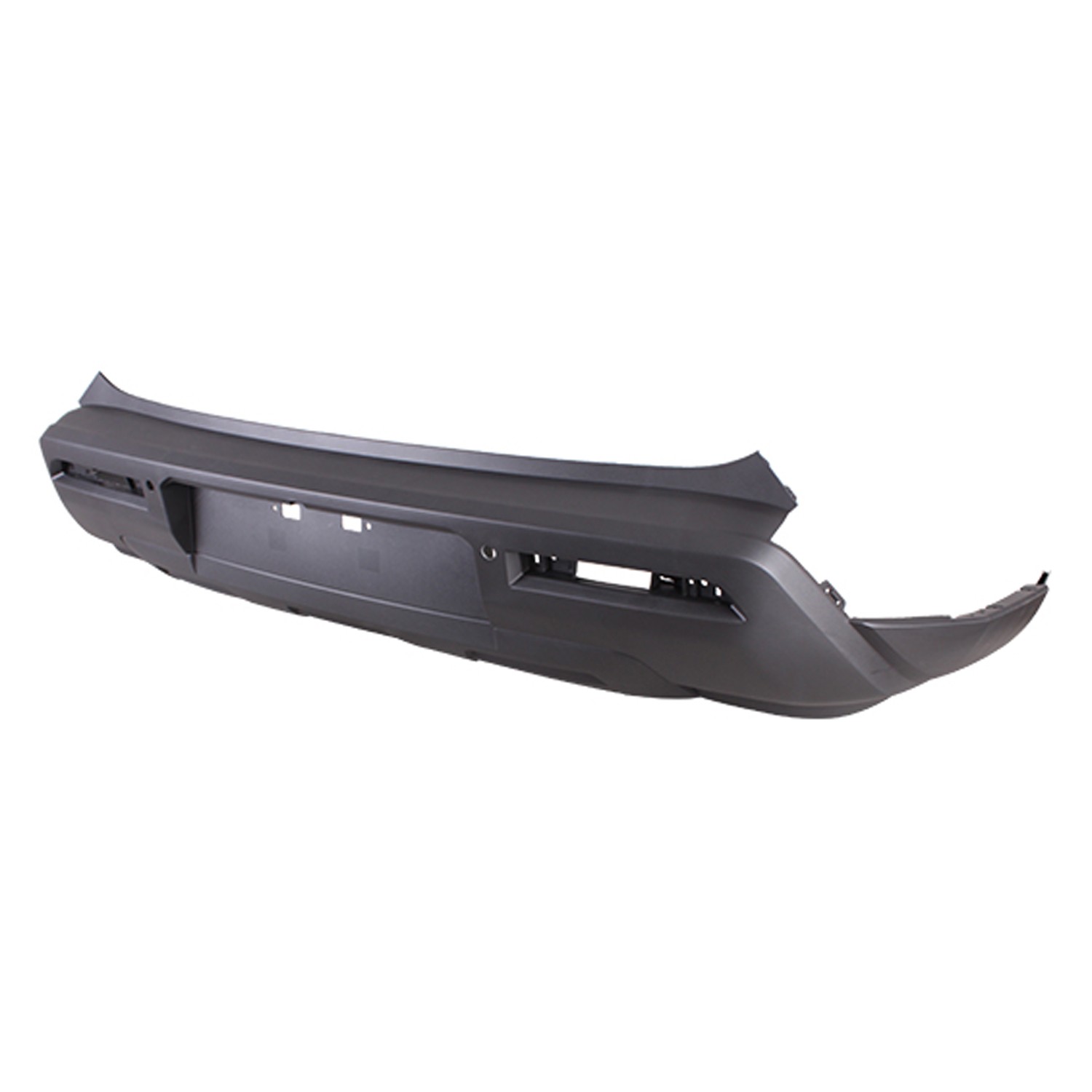 Bumper Cover Rear w/o Towing Hitch Black for Nissan Pathfinder 2022–2024