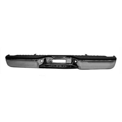 Bumper Assembly Rear w/o Towing Pkg w/o Distance Sensors Chrome for Nissan TITAN SE SV 2004–2015