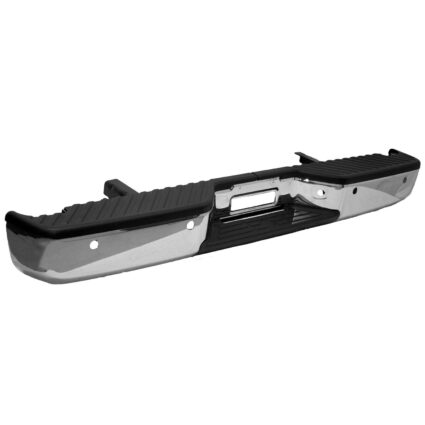 Bumper Assembly Rear w/o Big Tow Pkg w/Distance Sensors Chrome CAPA for Nissan TITAN LE SE SL SV 2004–2015