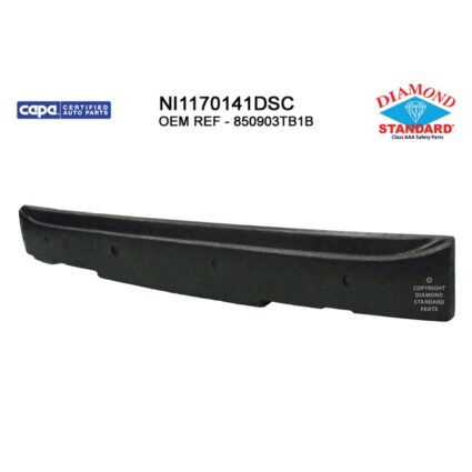 Bumper Impact Absorber Rear CAPA for Nissan Altima Sedan 2013–2018