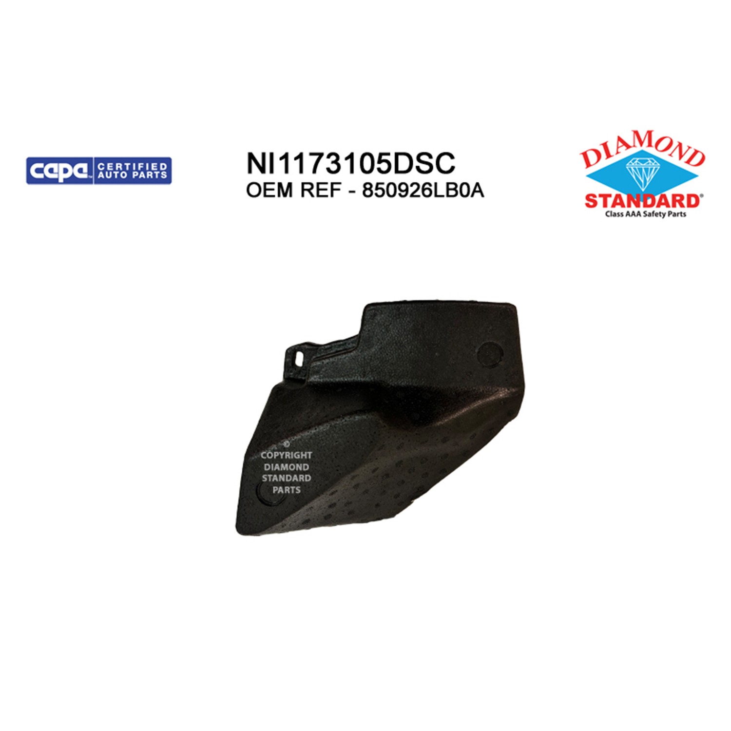 Bumper Impact Absorber Rear Right CAPA for Nissan Sentra 2020–2023