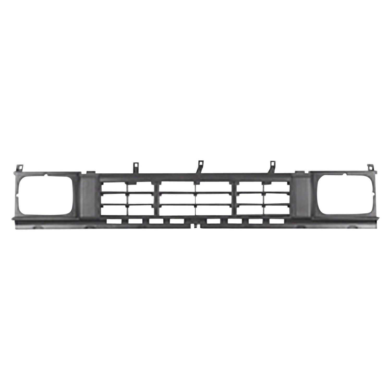 Grille Assembly Hardbody Black for Nissan D21 1986–1989
