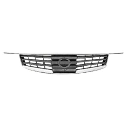 Grille Assembly Silver-Black w/Chrome Frame for Nissan Maxima 2007–2008
