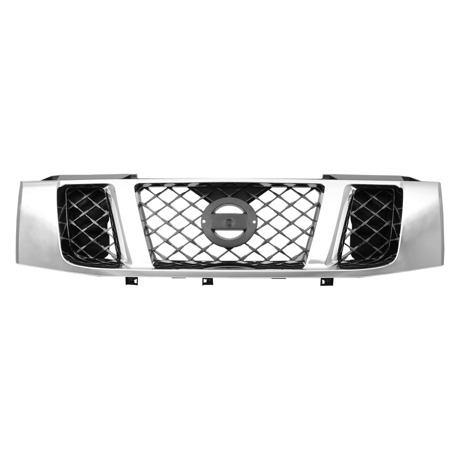 Grille Assembly w/o Sport Appearance Pkg Chrome for Nissan TITAN LE SE XE SL SV 2008–2015