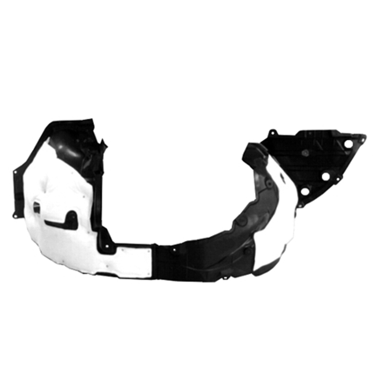 Fender Liner Right w/Insulation Foam PP/Injection CAPA for Nissan Murano 2015–2024
