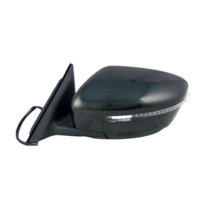 Door Mirror Assembly Left Power Non-Heated w/Signal w/o Side View Camera w/Cover for Nissan Rogue 2014–2016