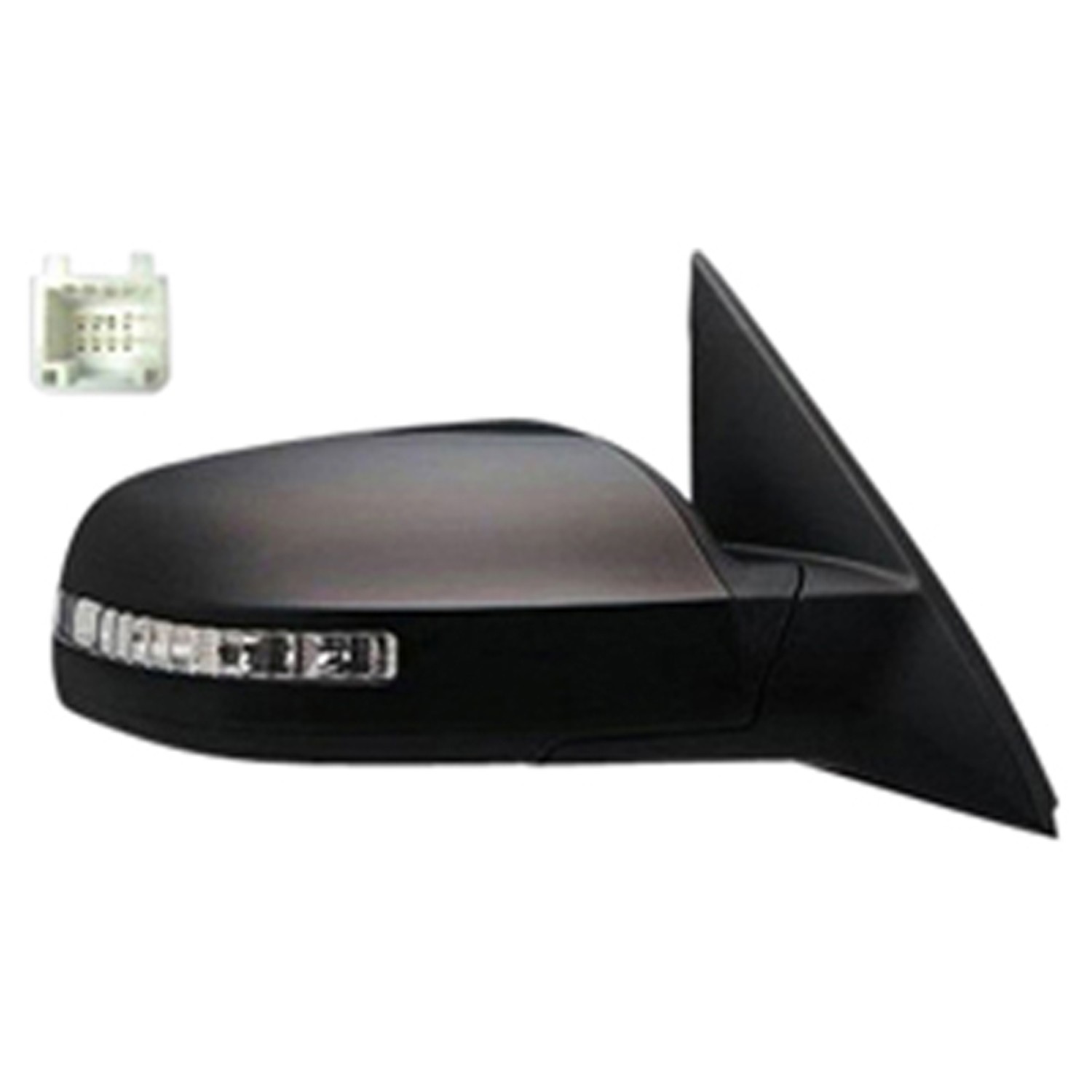 Door Mirror Assembly Right w/Convenience Pkg w/Signal Lamp for Nissan Altima Sedan 2007–2011
