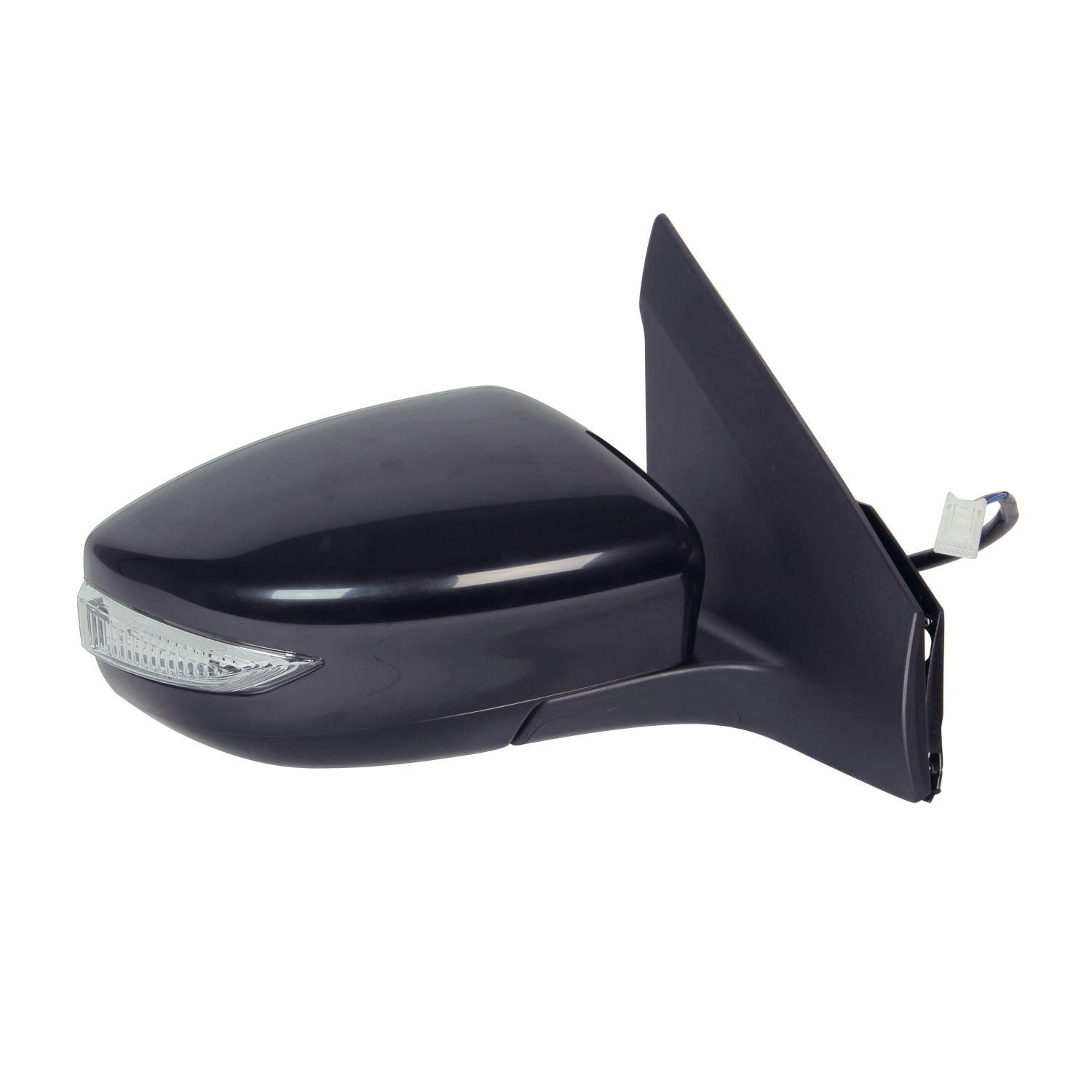 Door Mirror Assembly Right Power Non-Heated w/Signal Lamp w/Cover for Nissan Sentra 2013–2015