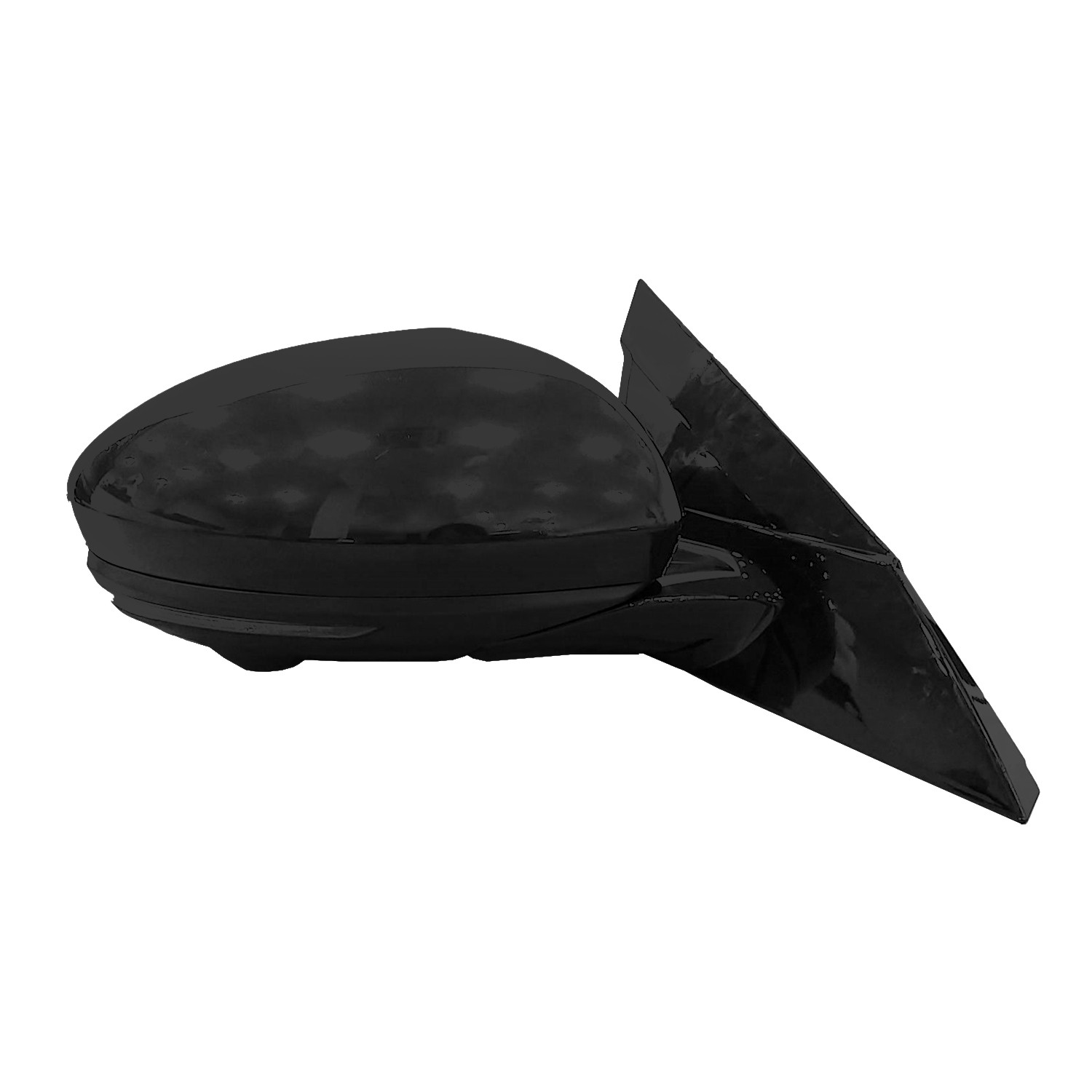 Door Mirror Right Heated w/o Side View Camera Textured Base w/Cover CAPA for Nissan Altima SV SR 2019–2023