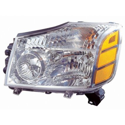Headlight Assembly Composite Left To 9-06 CAPA for Nissan Armada Pathfinder Armada TITAN