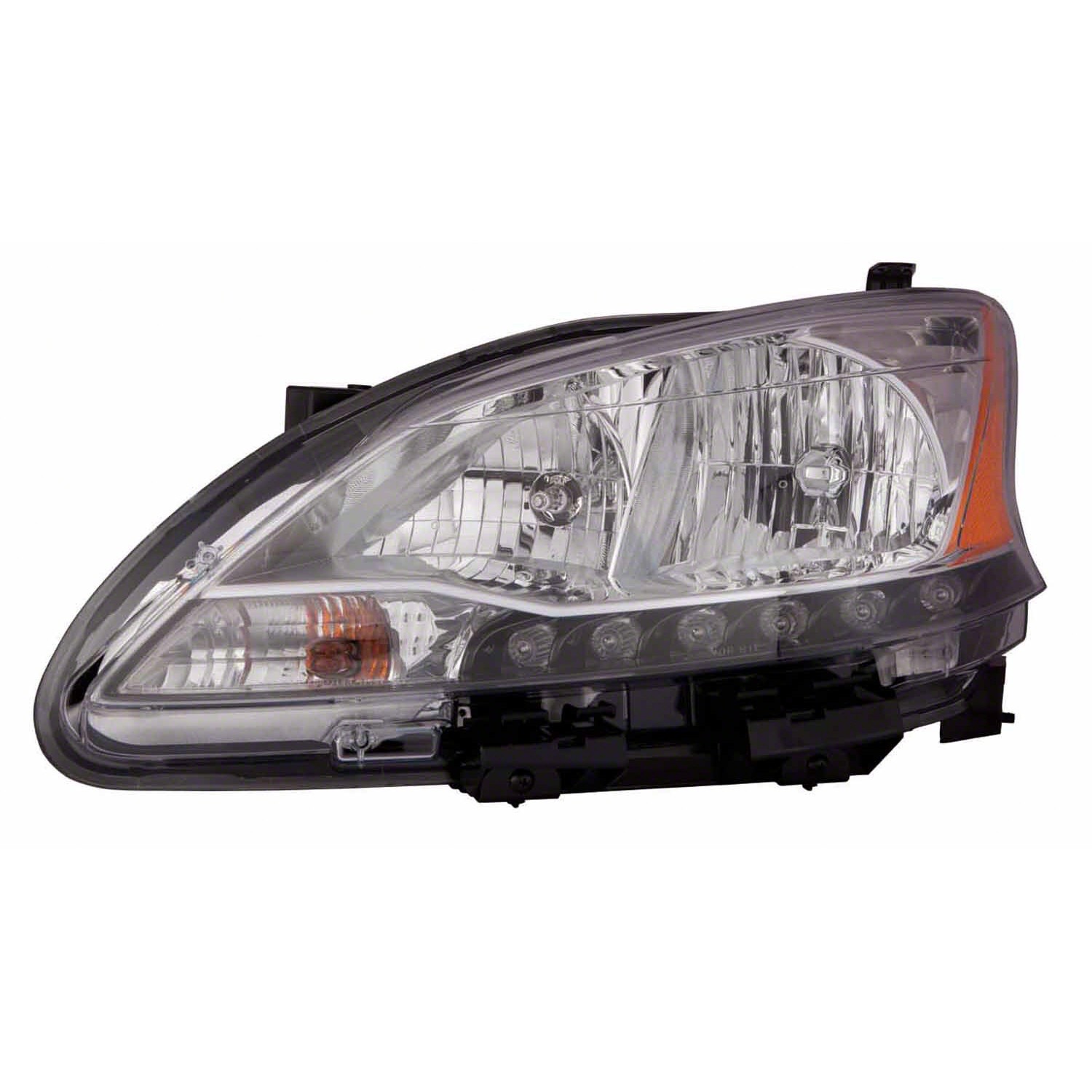 Headlight Assembly Composite Left CAPA for Nissan Sentra 2013–2015
