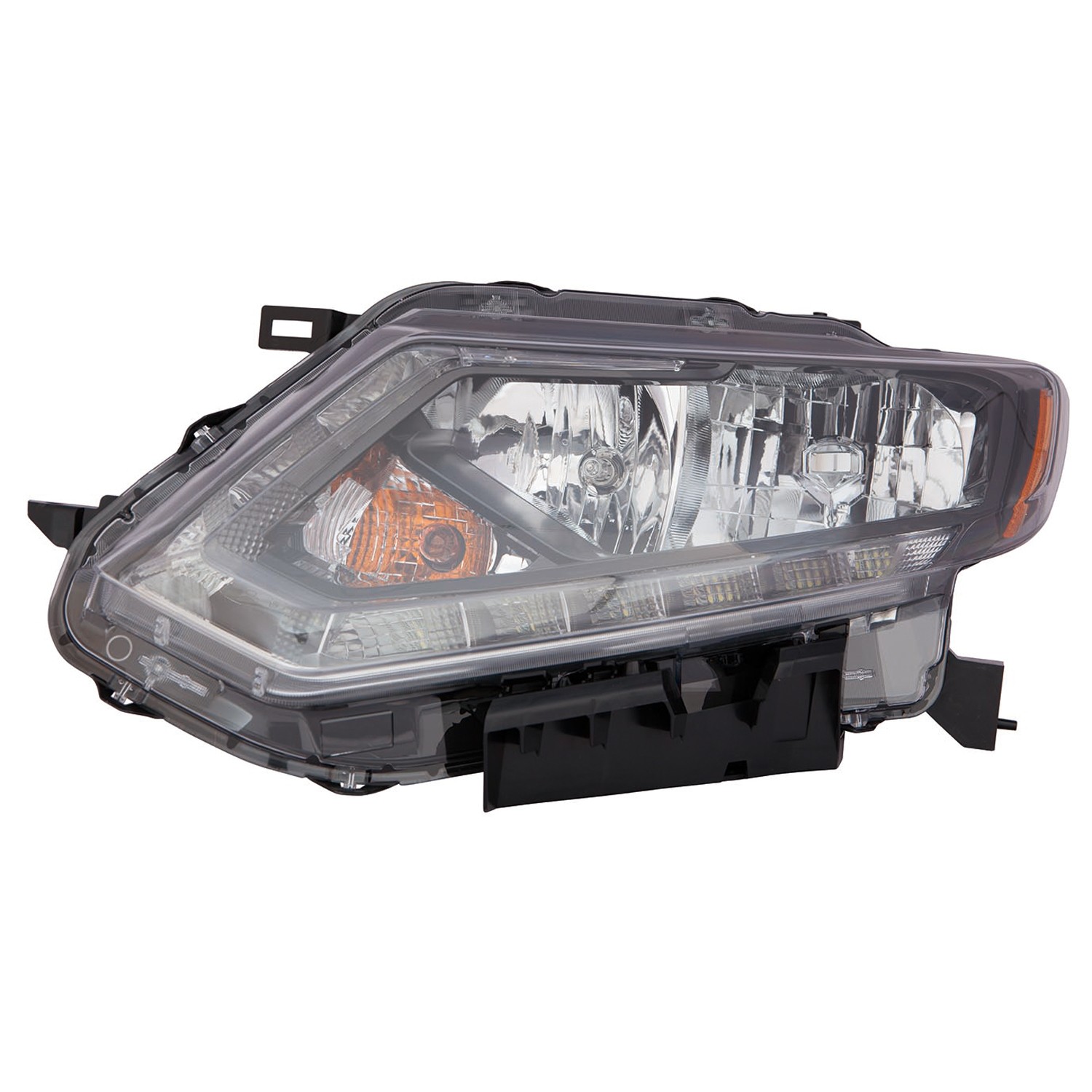 Headlight Assembly Composite Left Halogen CAPA for Nissan Rogue 2014–2016