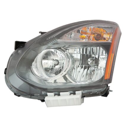 Headlight Assembly Composite Left Halogen Black Bezel CAPA for Nissan Rogue Select 2014–2015