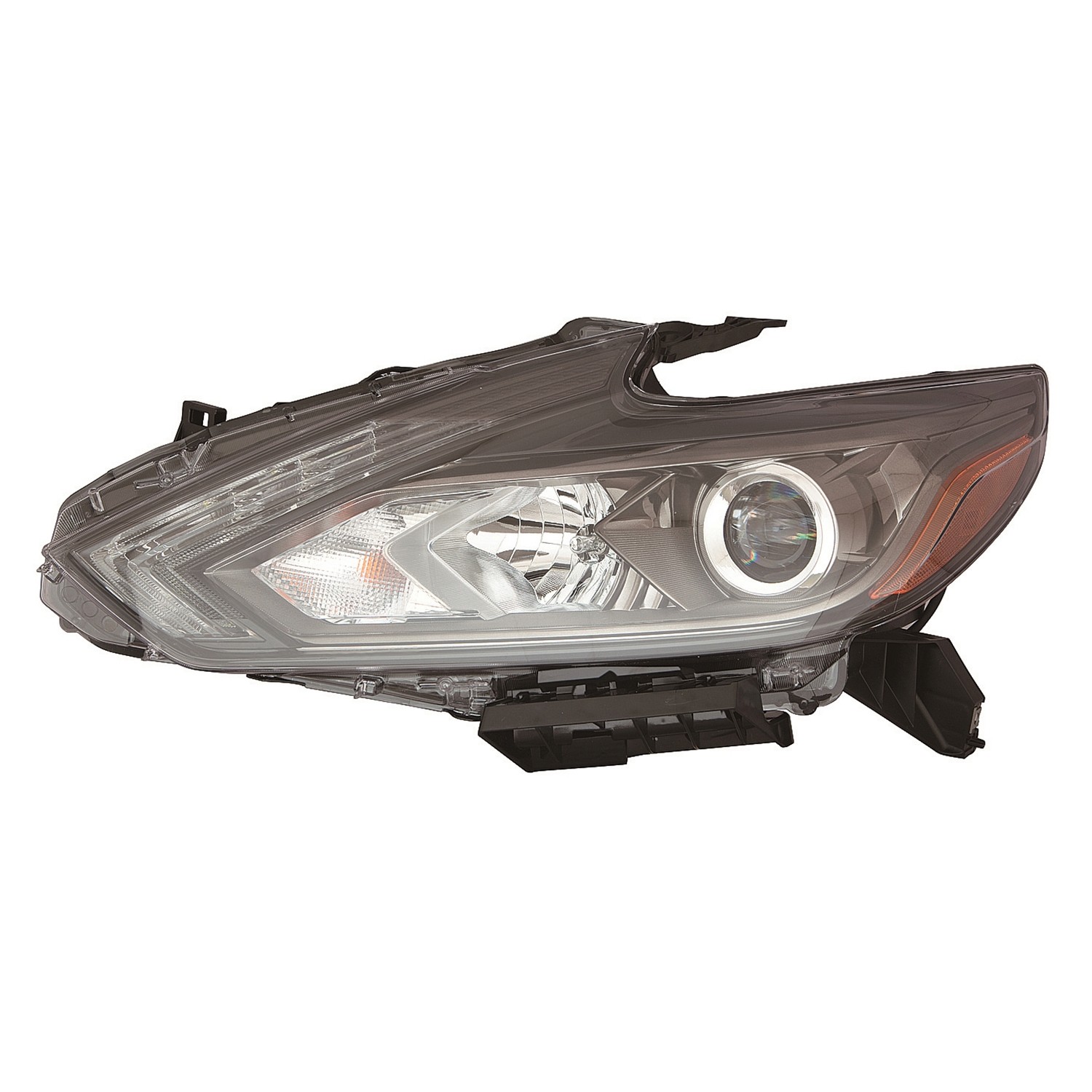 Headlight Assembly Composite Left LED w/LED DRL w/Smoke Lens for Nissan Altima Sedan 2016–2018