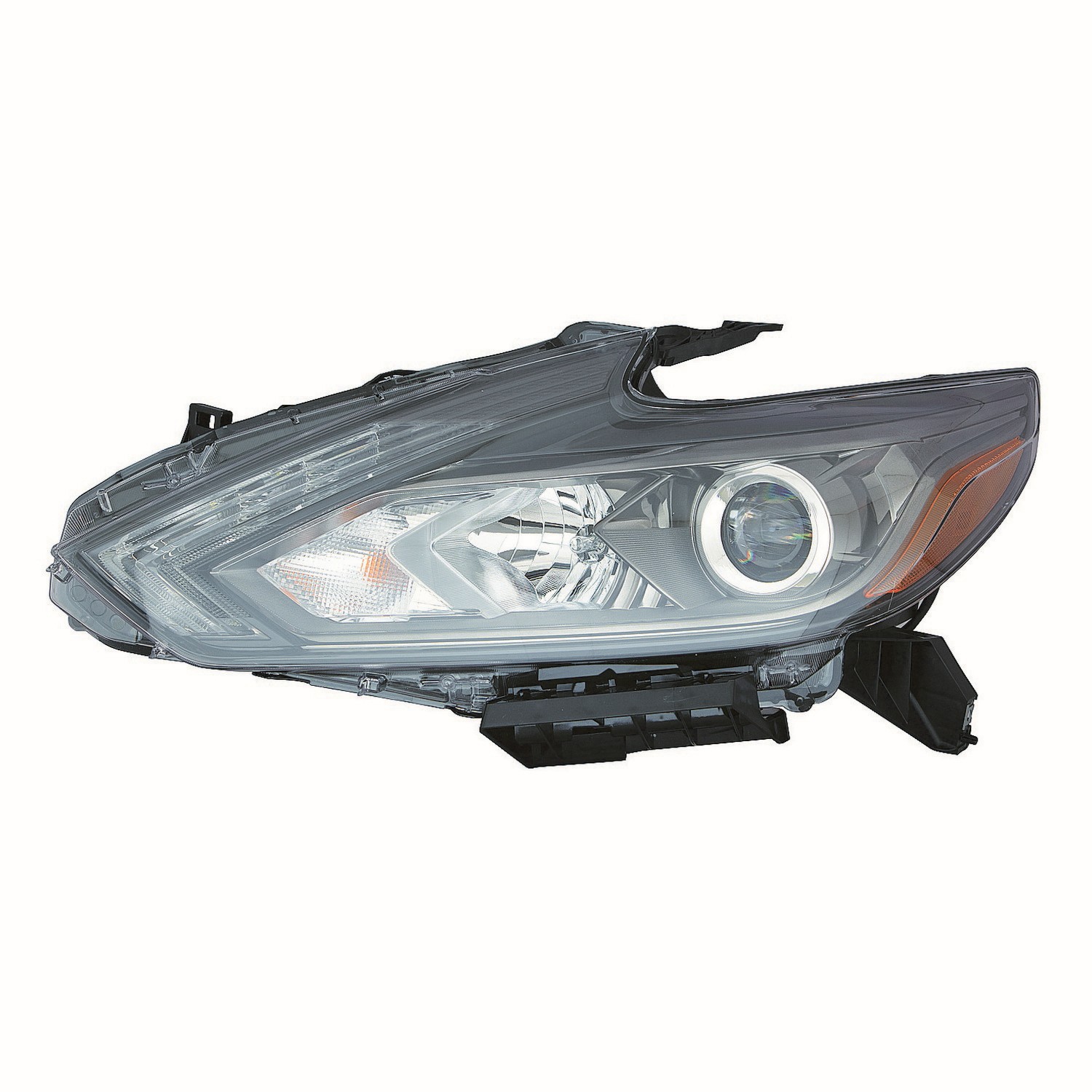 Headlight Assembly Composite Left LED w/LED DRL w/Smoke Lens CAPA for Nissan Altima Sedan 2016–2018