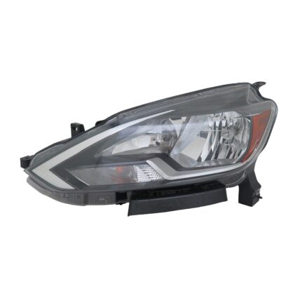 Headlight Assembly Composite Left Halogen for Nissan Sentra S SV FE+S 2016–2019