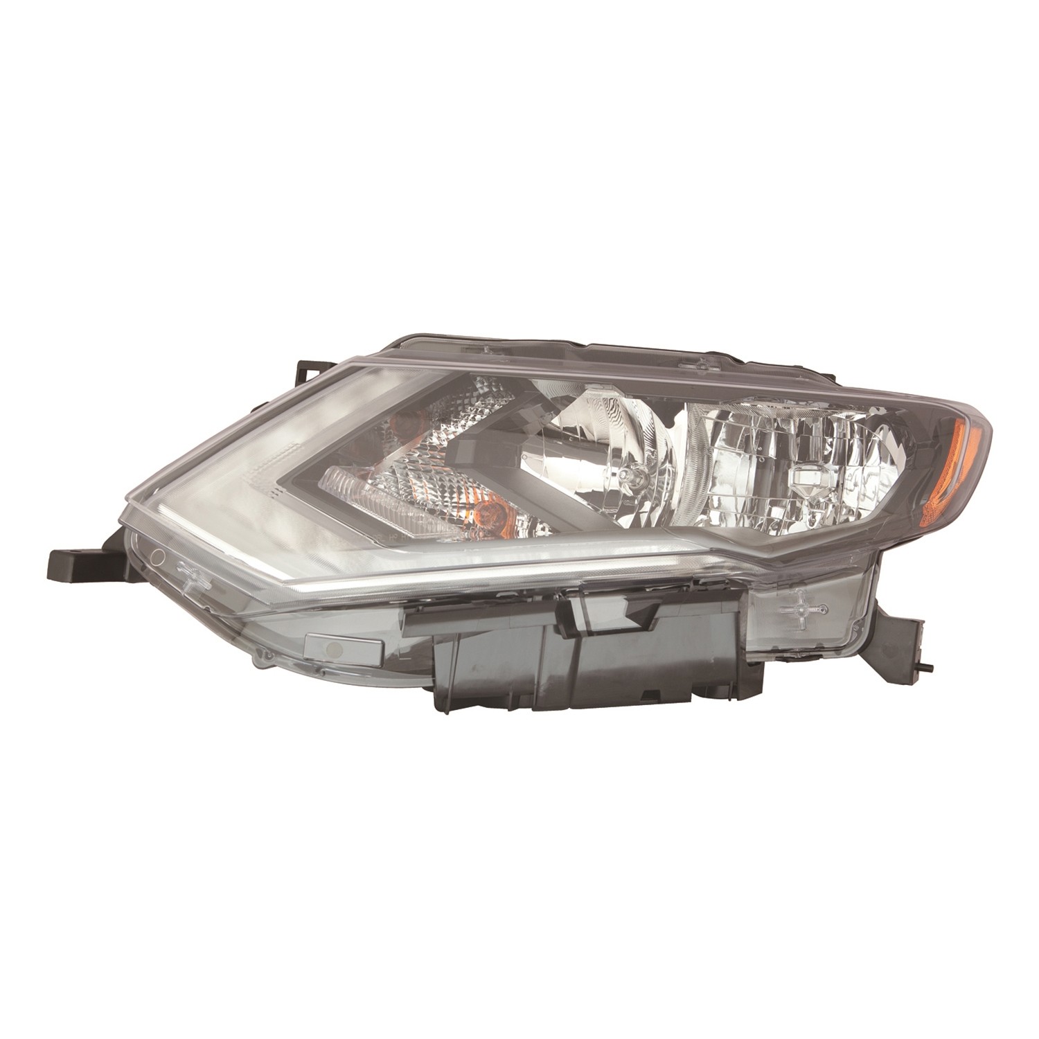 Headlight Assembly Composite Left Halogen for Nissan Rogue 2017–2020