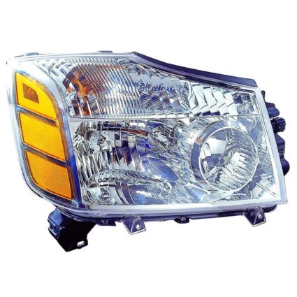 Headlight Assembly Composite Right To 9-06 CAPA for Nissan Armada Pathfinder Armada TITAN