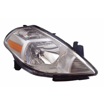 Headlight Assembly Composite Right CAPA for Nissan Versa 2007–2012