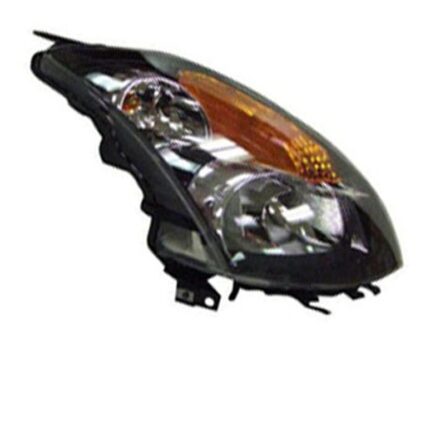 Headlight Assembly Composite Right w/Halogen w/Black Bezel for Nissan Altima Hybrid 2007