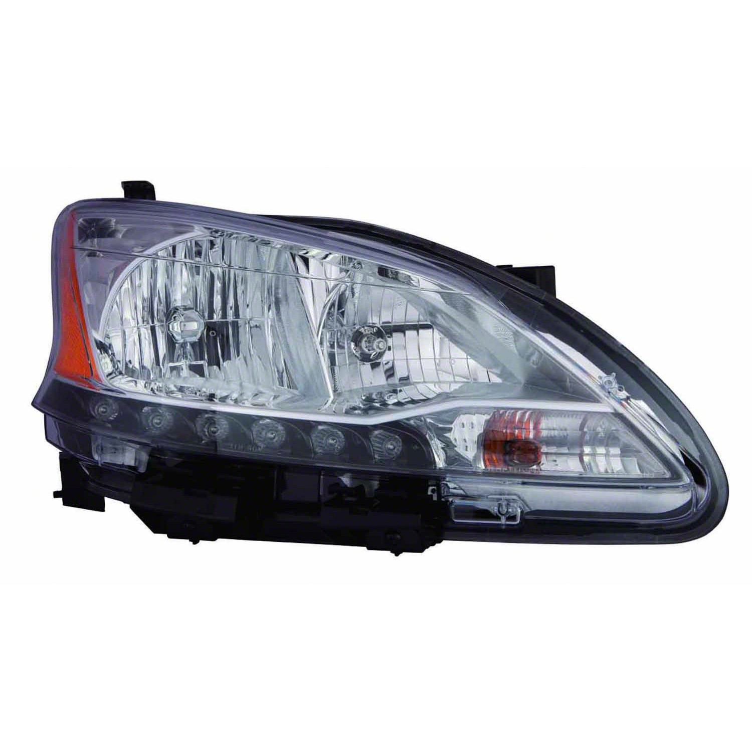 Headlight Assembly Composite Right CAPA for Nissan Sentra 2013–2015
