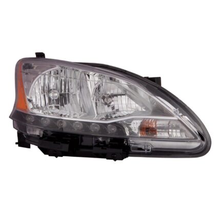 Headlight Assembly Composite Right for Nissan Sentra 2013–2015