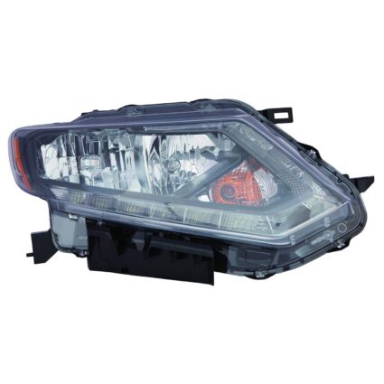 Headlight Assembly Composite Right Halogen CAPA for Nissan Rogue 2014–2016