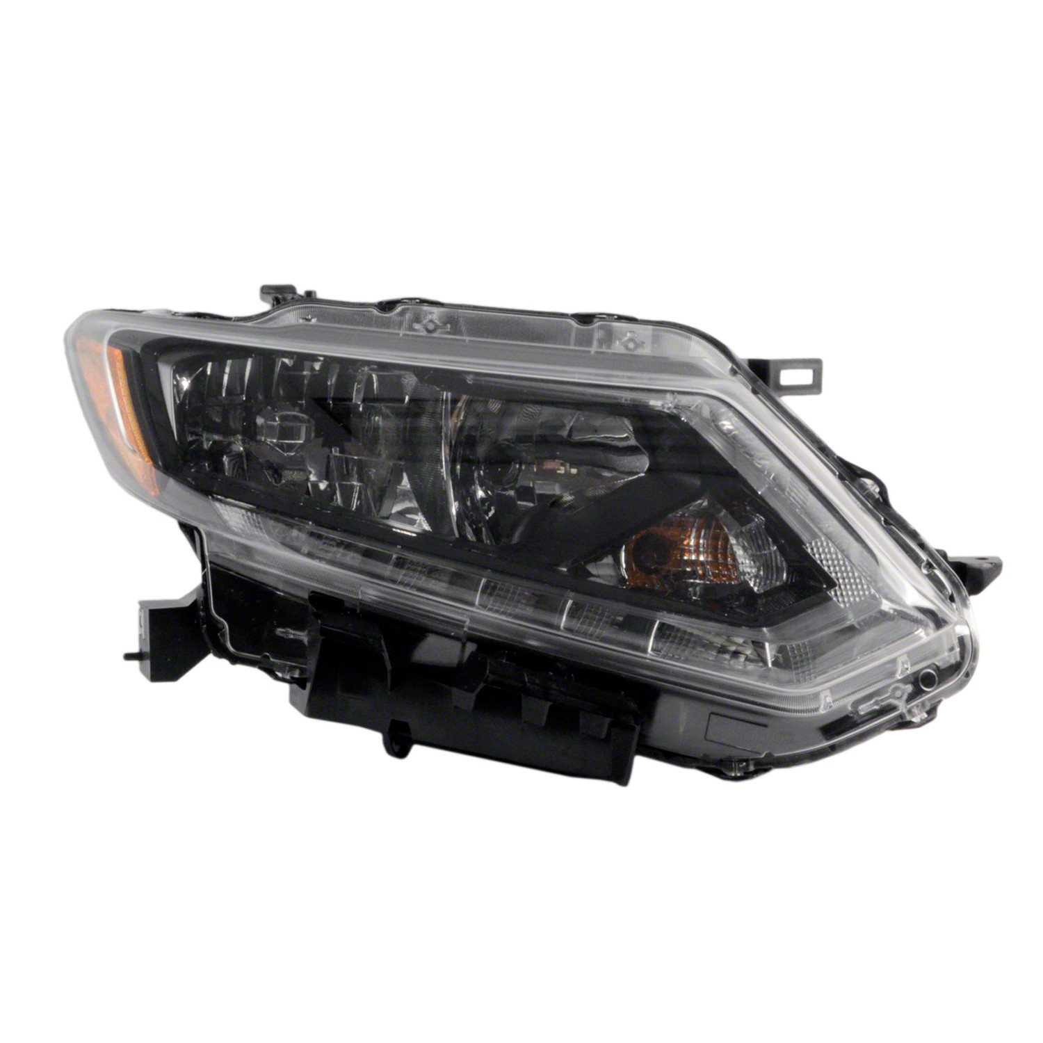 Headlight Assembly Composite Right Halogen for Nissan Rogue 2014–2016