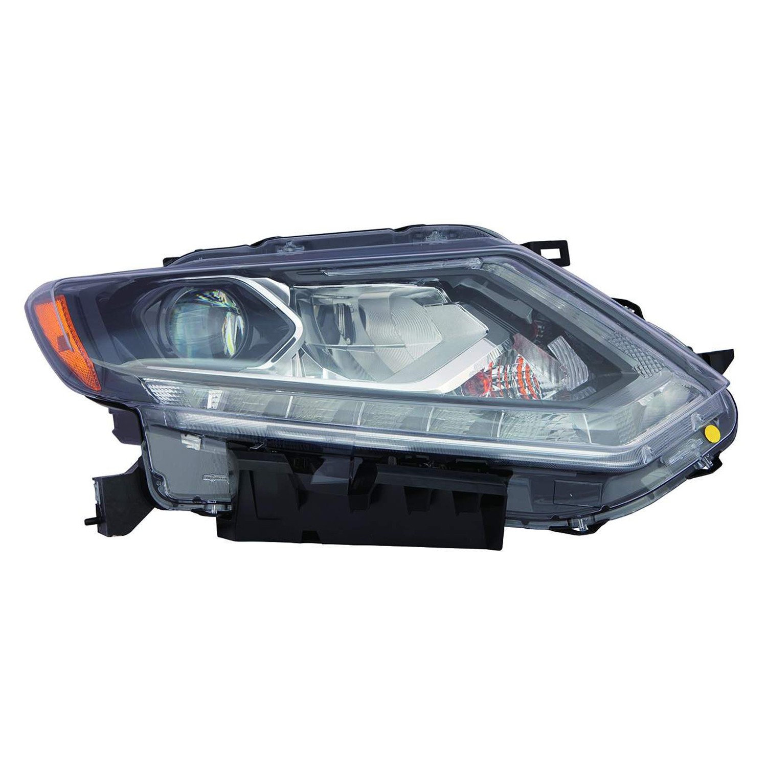 Headlight Assembly Composite Right LED CAPA for Nissan Rogue 2014–2016