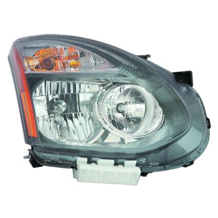 Headlight Assembly Composite Right Halogen Black Bezel for Nissan Rogue Select 2014–2015