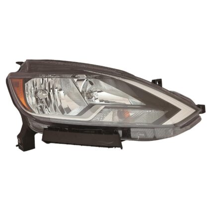 Headlight Assembly Composite Right Halogen CAPA for Nissan Sentra S SV FE+S 2016–2019