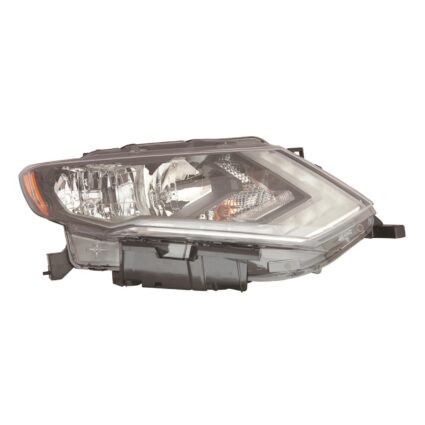 Headlight Assembly Composite Right Halogen for Nissan Rogue 2017–2020