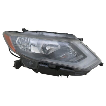 Headlight Assembly Composite Right Halogen CAPA for Nissan Rogue 2017–2020