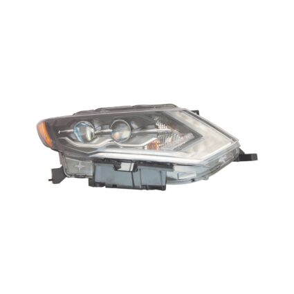 Headlight Assembly Composite Right LED for Nissan Rogue 2017–2018