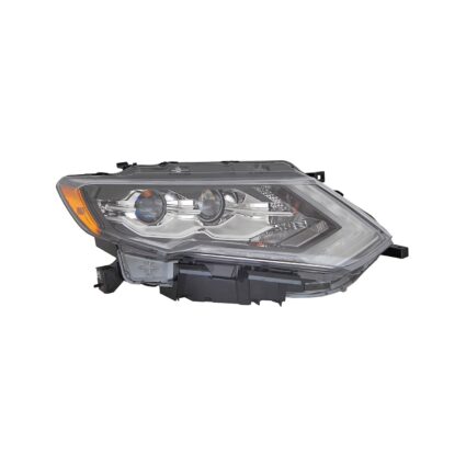 Headlight Assembly Composite Right LED CAPA for Nissan Rogue 2019–2020