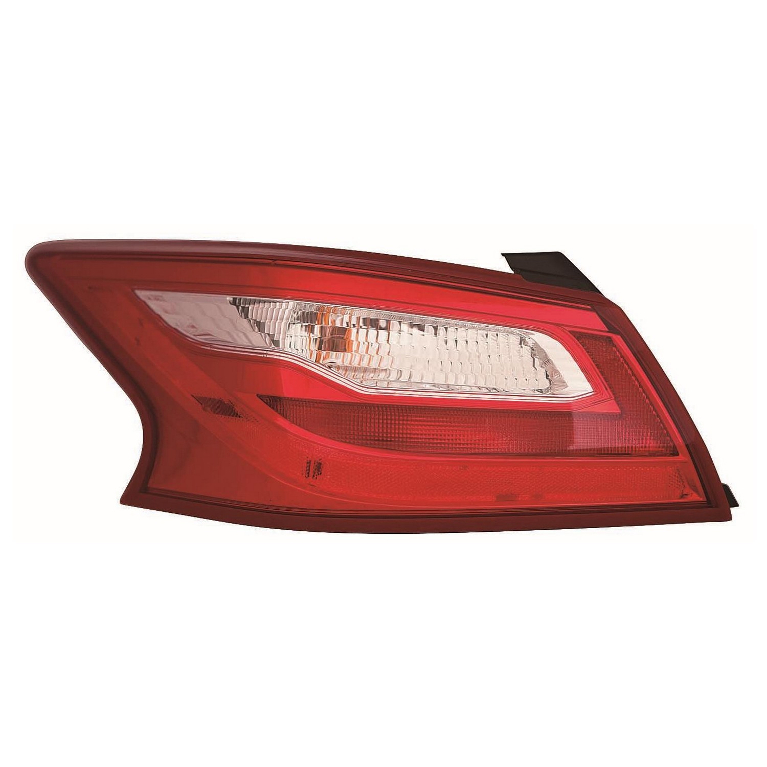 Tail Light Assembly Left Outer w/Smoke Lens CAPA for Nissan Altima Sedan 2017–2018