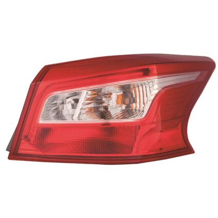 Tail Light Assembly Right Outer CAPA for Nissan Sentra 2016–2019