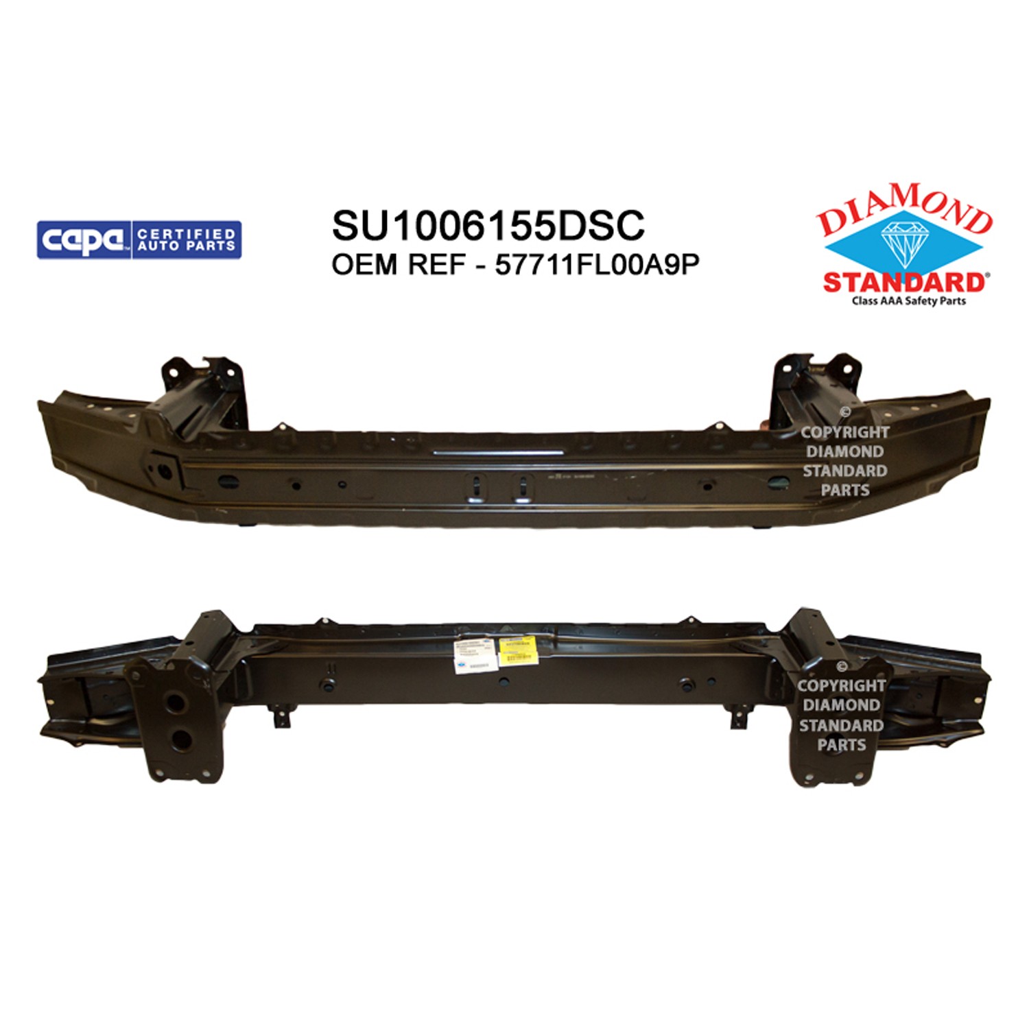 Bumper Cover Reinforcement Front CAPA for Subaru Impreza 2017–2023