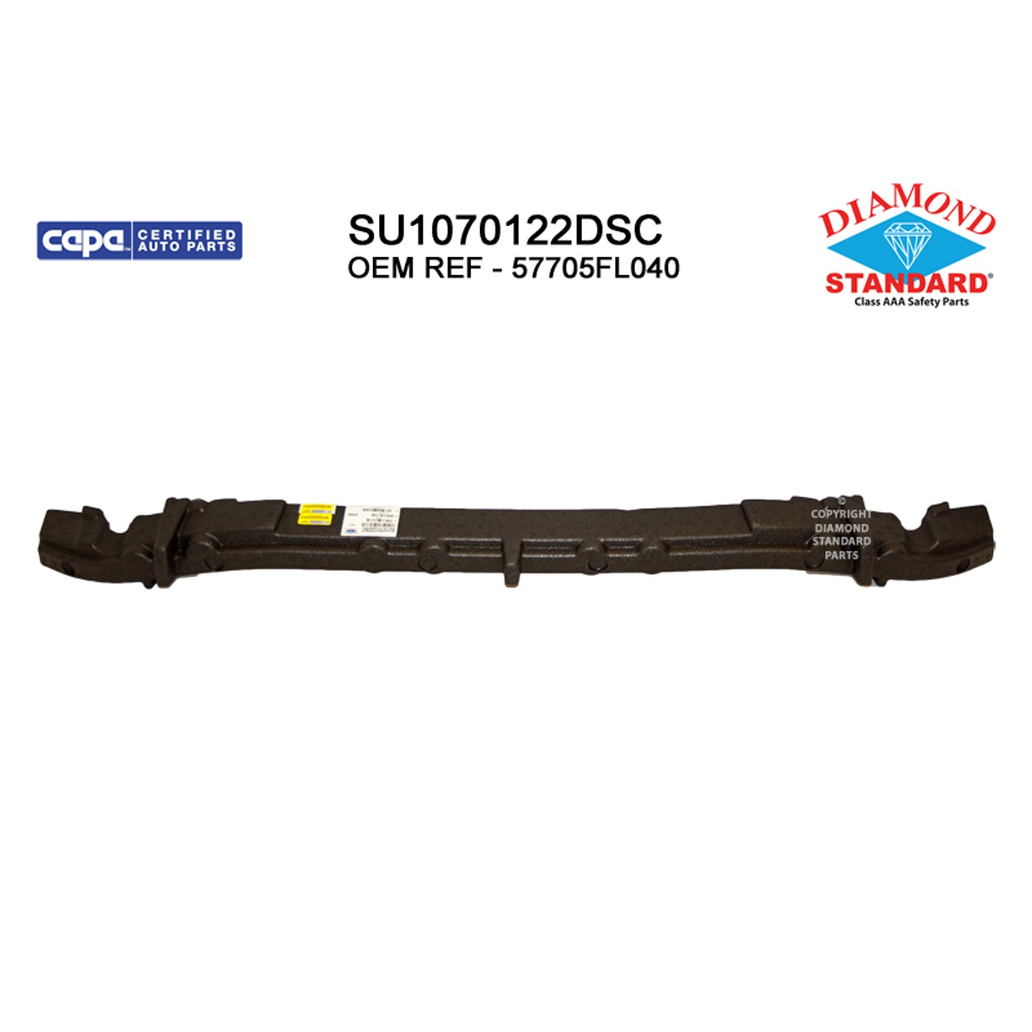 Bumper Impact Absorber Front CAPA for Subaru Crosstrek 2018–2020