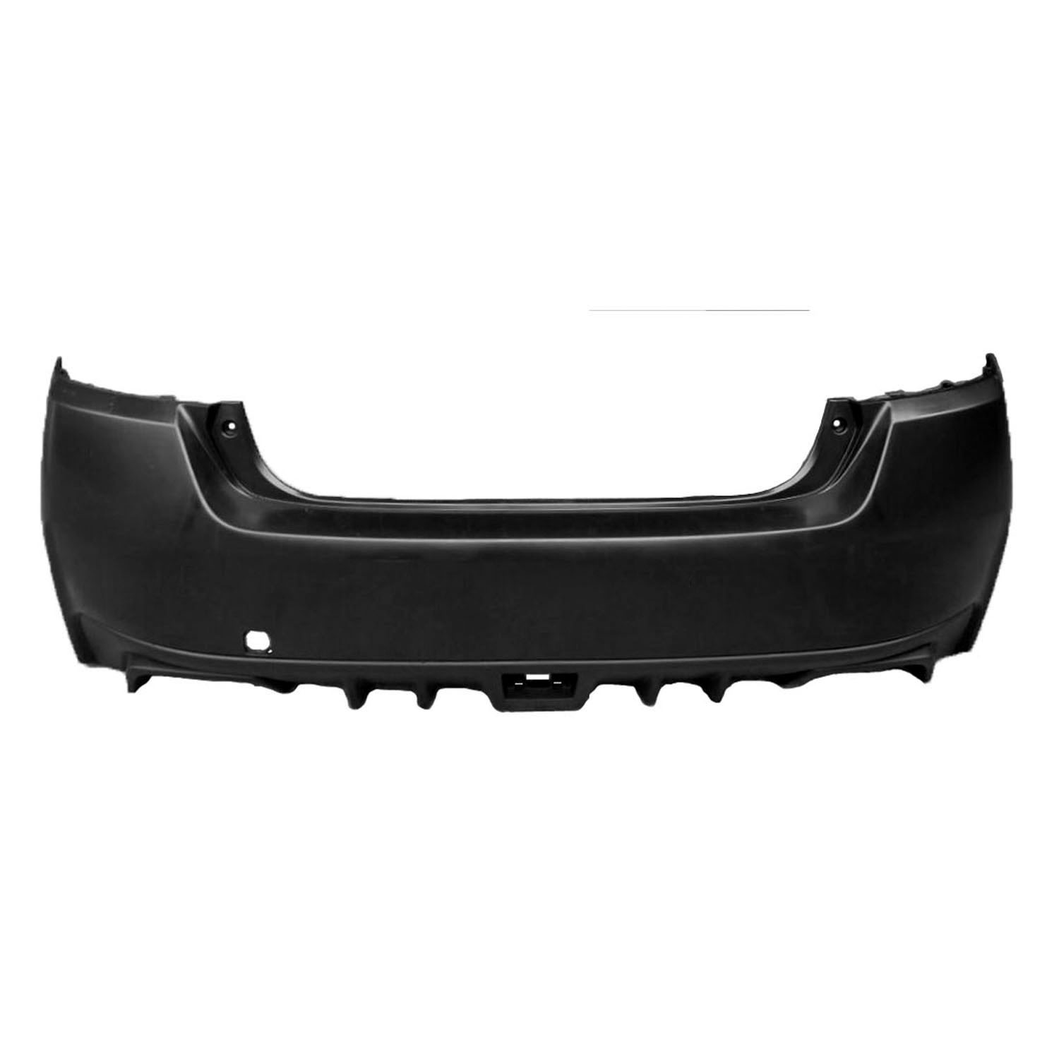 Bumper Cover Rear w/o Rear Object Sensors Primed CAPA for Subaru WRX 2015–2021