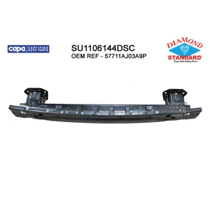 Bumper Cover Reinforcement Rear CAPA for Subaru Outback 2010–2019