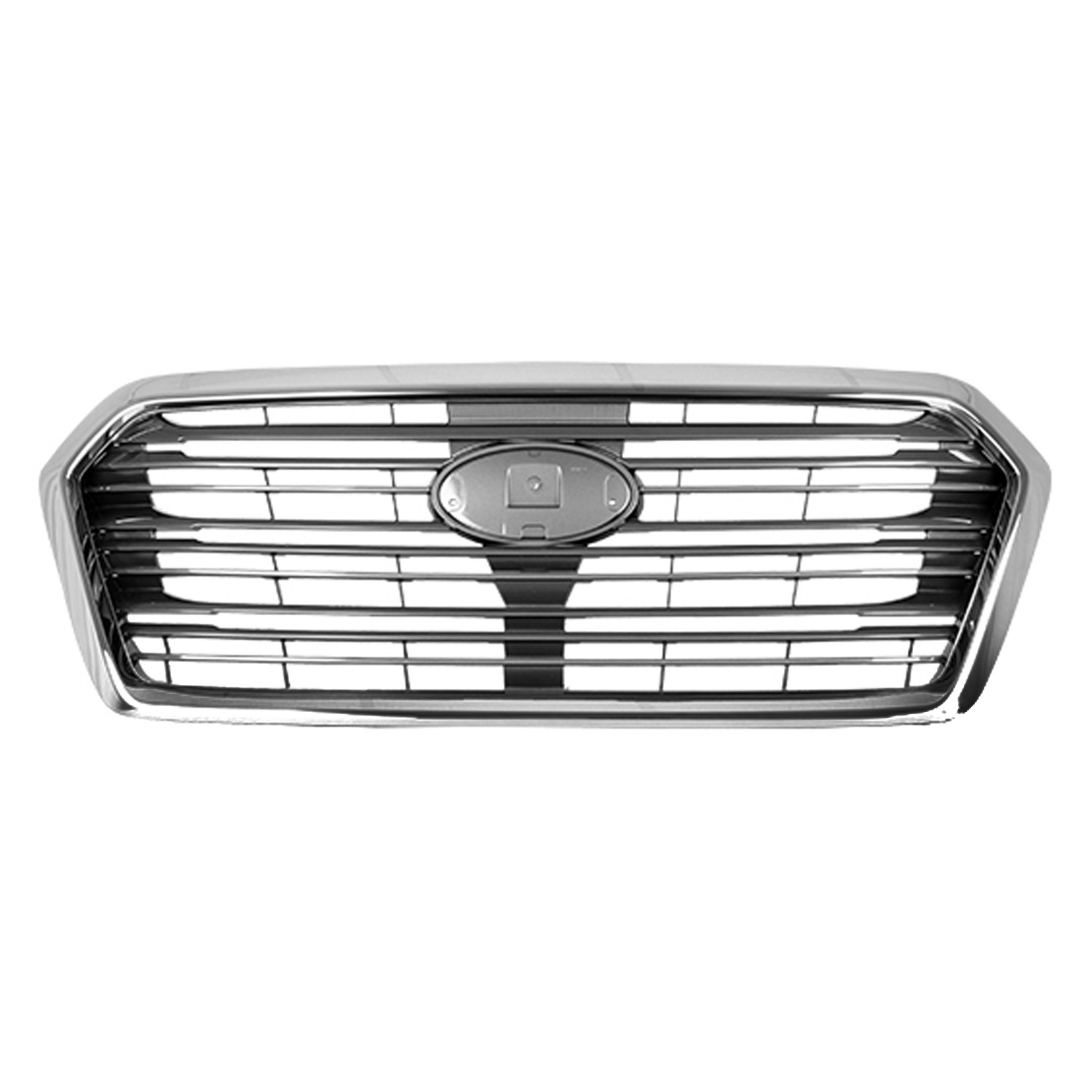 Grille Assembly w/o Front View Camera Silver Gray/Chrome for Subaru Ascent Limited Convenience Base Premium 2019–2022