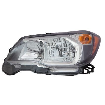 Headlight Assembly Composite Left Halogen Gray Bezel CAPA for Subaru Forester 2014–2016