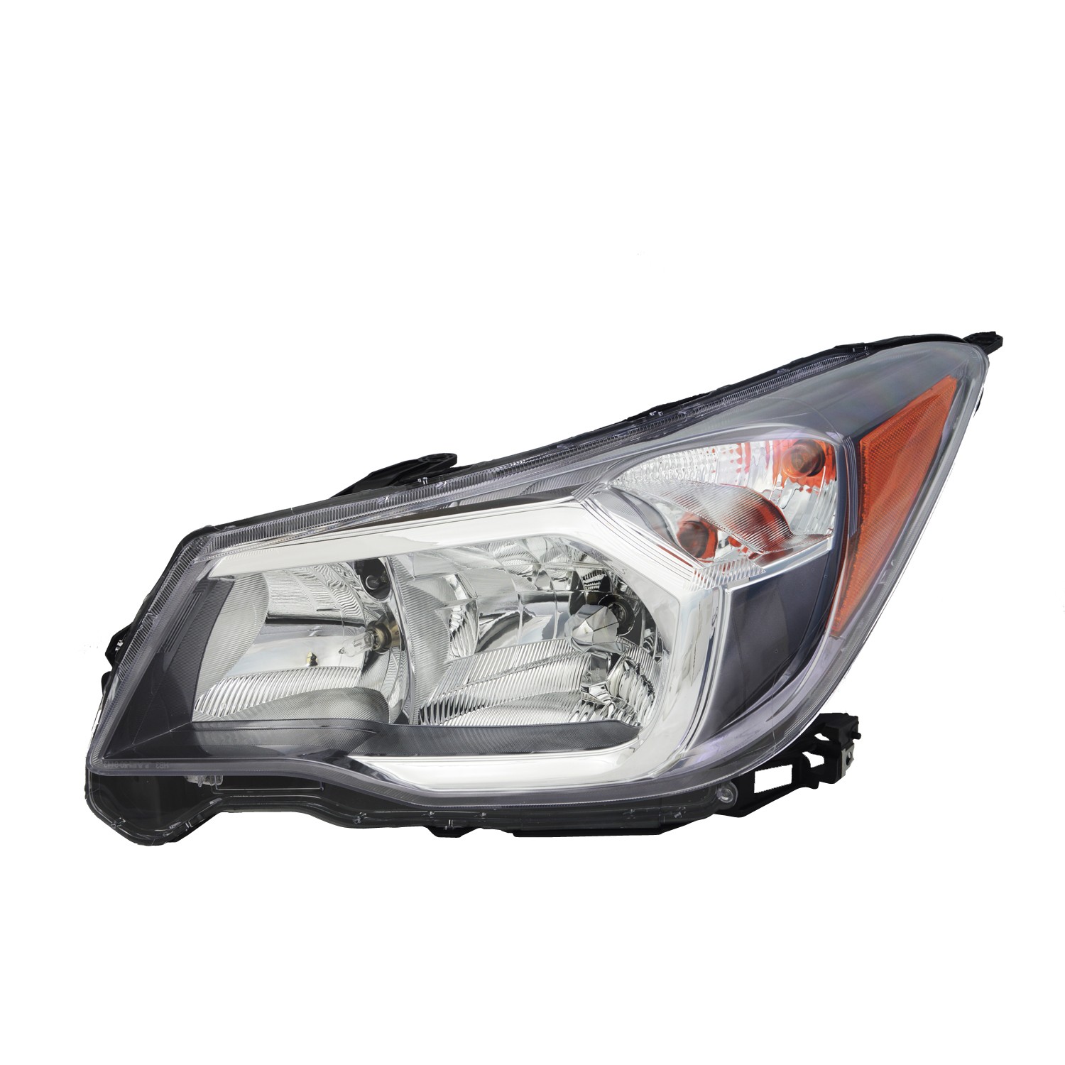 Headlight Assembly Composite Left Halogen Gray Bezel for Subaru Forester 2014–2016