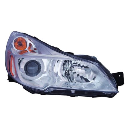 Headlight Assembly Composite Right Chrome Bezel CAPA for Subaru Outback 2013–2014