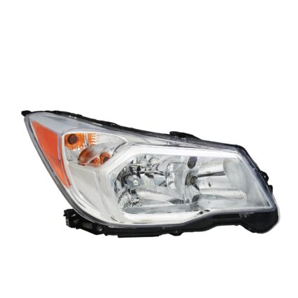 Headlight Assembly Composite Right Halogen Chrome Bezel CAPA for Subaru Forester 2014–2016