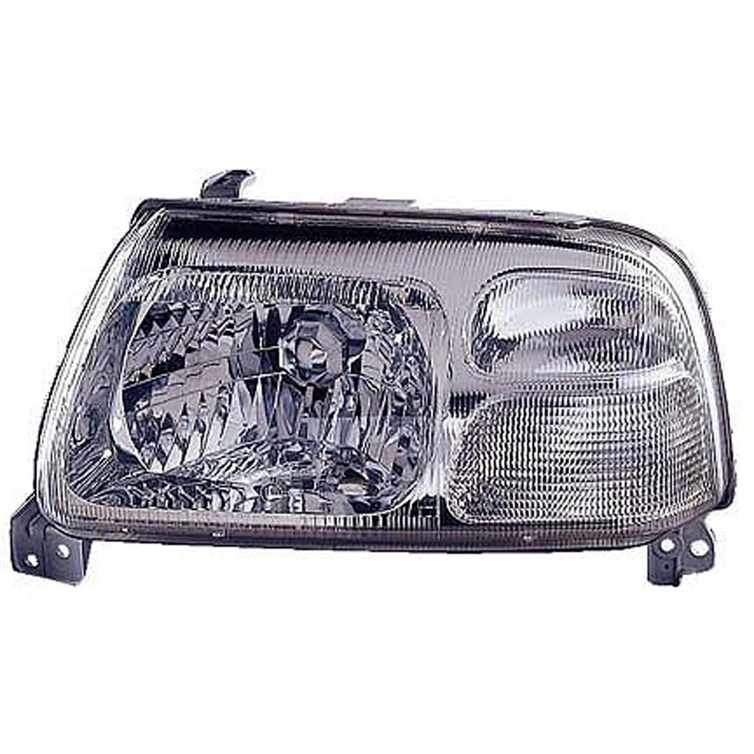 Headlight Assembly Composite Right w/o Bulbs or Sockets w/Chrome Bezel for Suzuki Grand Vitara Vitara