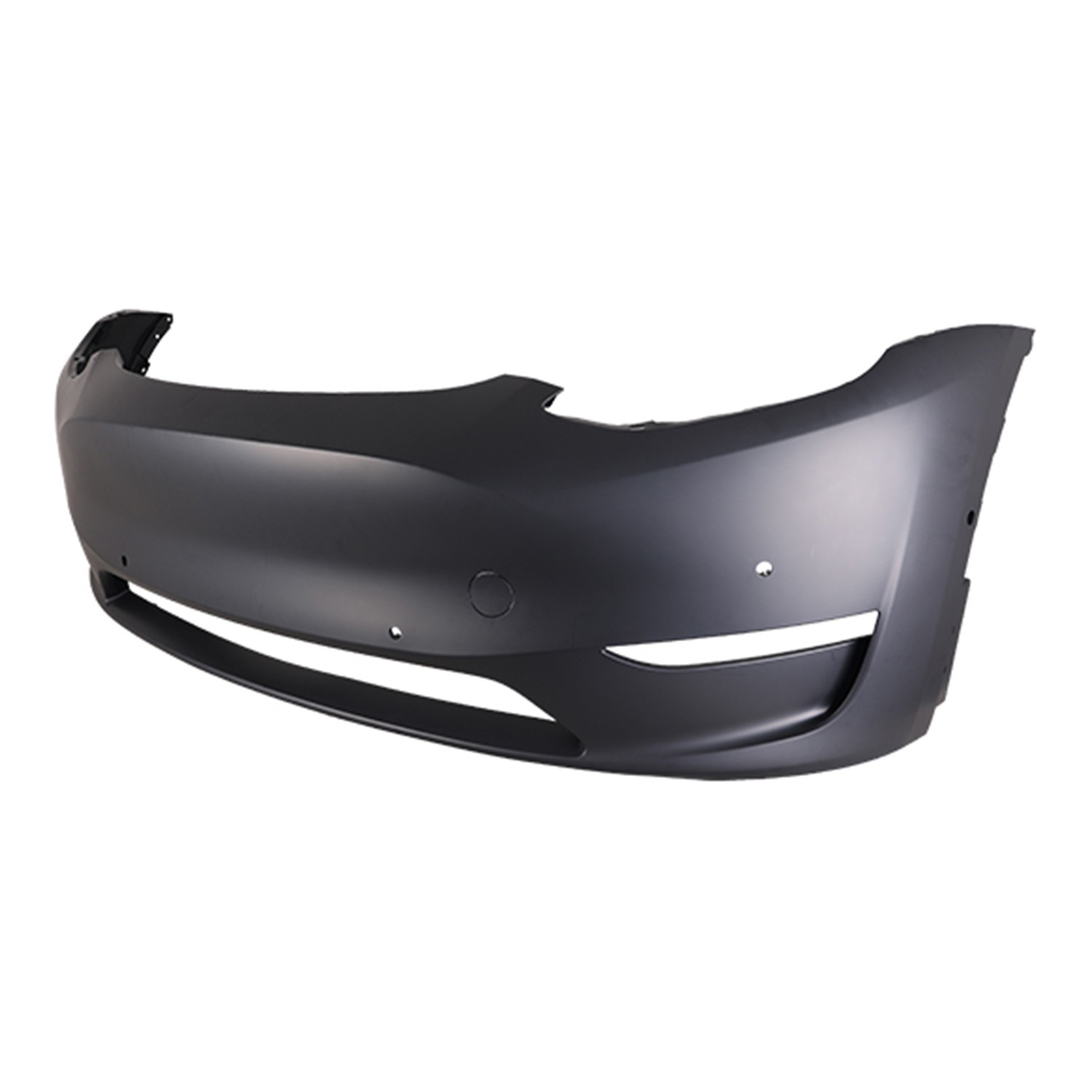 Bumper Cover Front w/Parking Aid Sensors w/Park Assist Sensors Primed CAPA for Tesla Y 2020–2024