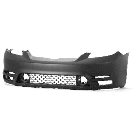 Bumper Cover Front w/o Spoiler Primed CAPA for Toyota Matrix Base XR 2003–2004